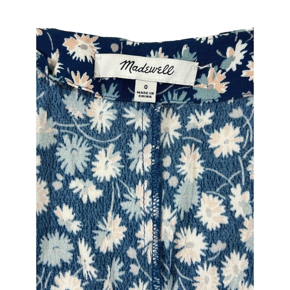 Madewell Women Button Up‎ Floral Flowy Dress Sz 0 - Picture 4 of 6